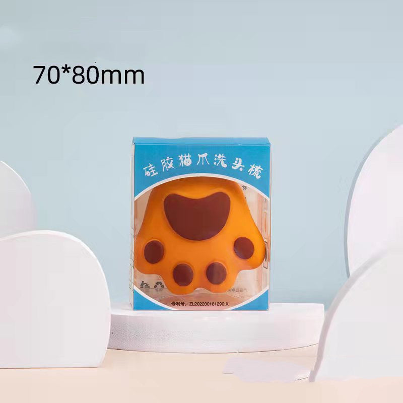 Home Student Decompression Massage Silicone Cat Claw Head Shampoo Health Care Comb