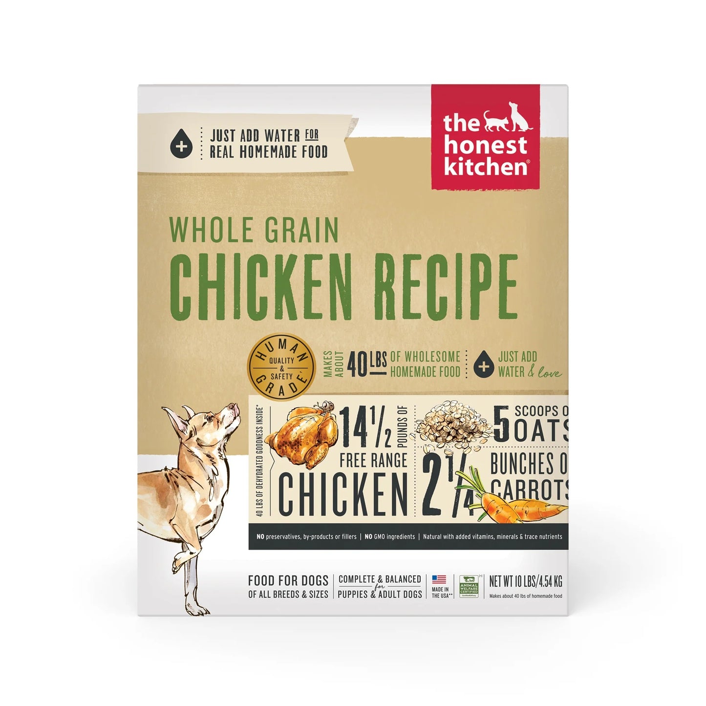 The Honest Kitchen Whole Food Clusters Whole Grain Chicken & Oat Recipe Dry Dog Food - Whole Grain Dry Dog Food, Chicken & Oat Recipe, Natural Dog Food, USA Made Pet Food