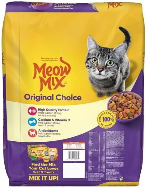Meow Mix Original Choice Dry Cat Food, 6.3 Pound Bag