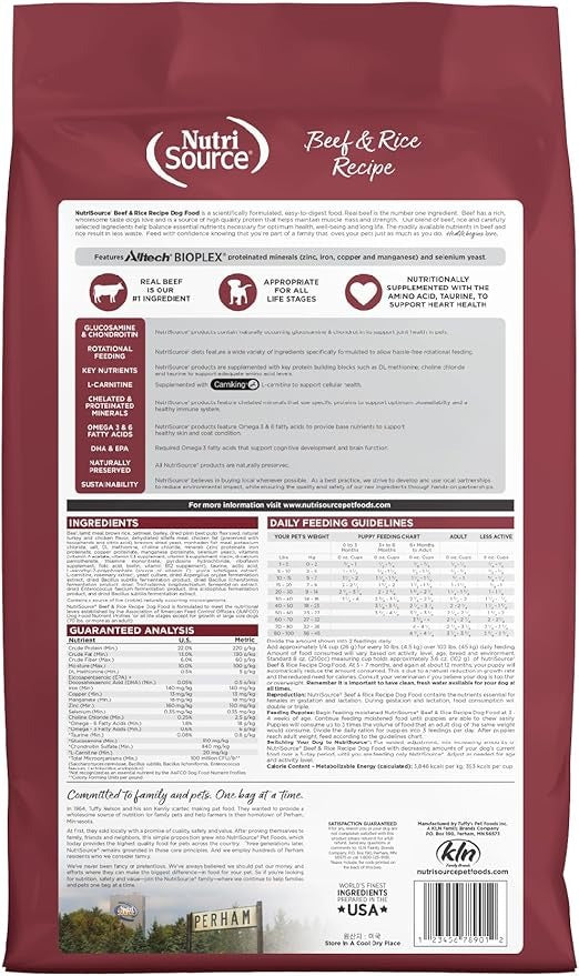 NutriSource Beef & Rice Dog Food