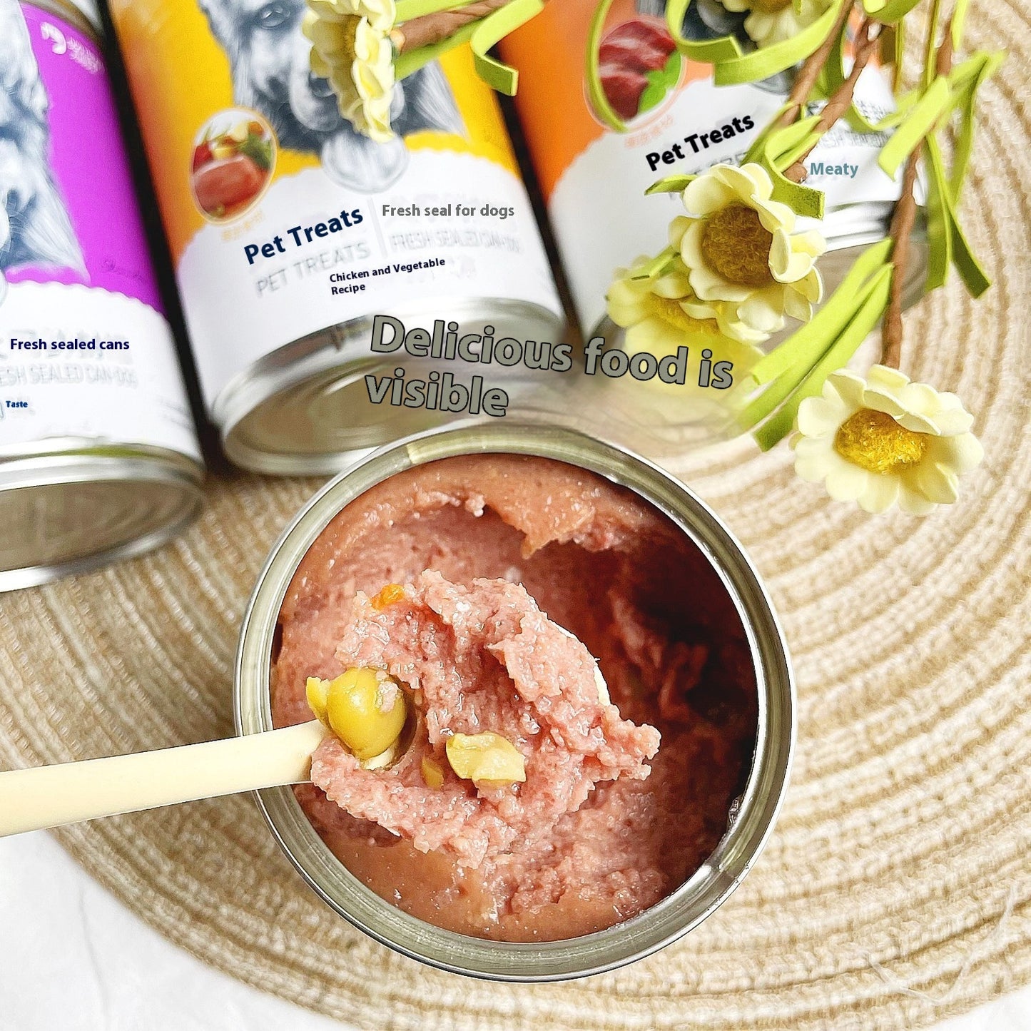 Naughty Dog Canned 375g Beef Chicken Wet Food