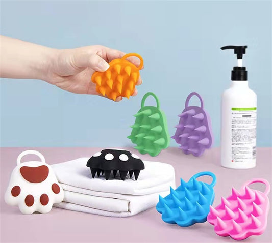 Home Student Decompression Massage Silicone Cat Claw Head Shampoo Health Care Comb