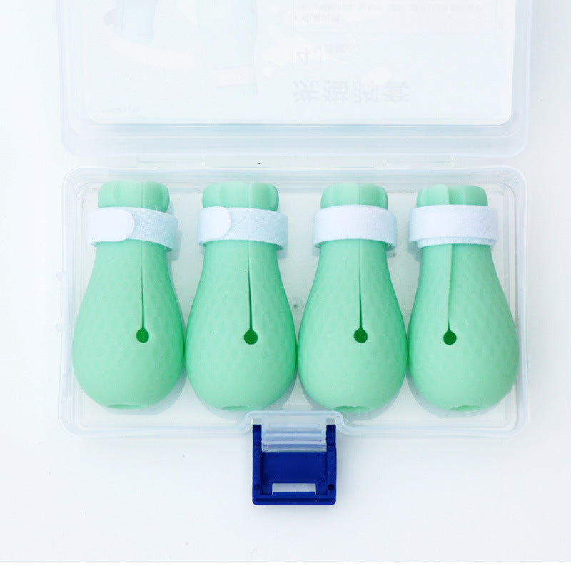 Cat Anti-scratch Foot Cover Silicone Anti Cat Paw Scratch Gloves Hold Cat Wash Cat Feed Medicine Pet Foot Cover 4 Pcs