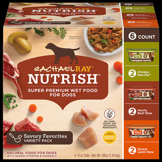 Premium Paté Variety Pack Wet Dog Food – Real Chicken, Pumpkin & Salmon, Real Chicken & Apple, Real Beef & Pumpkinc
