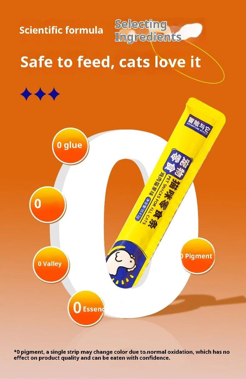 Cat Snack Wet Food Grass Chicken Strip